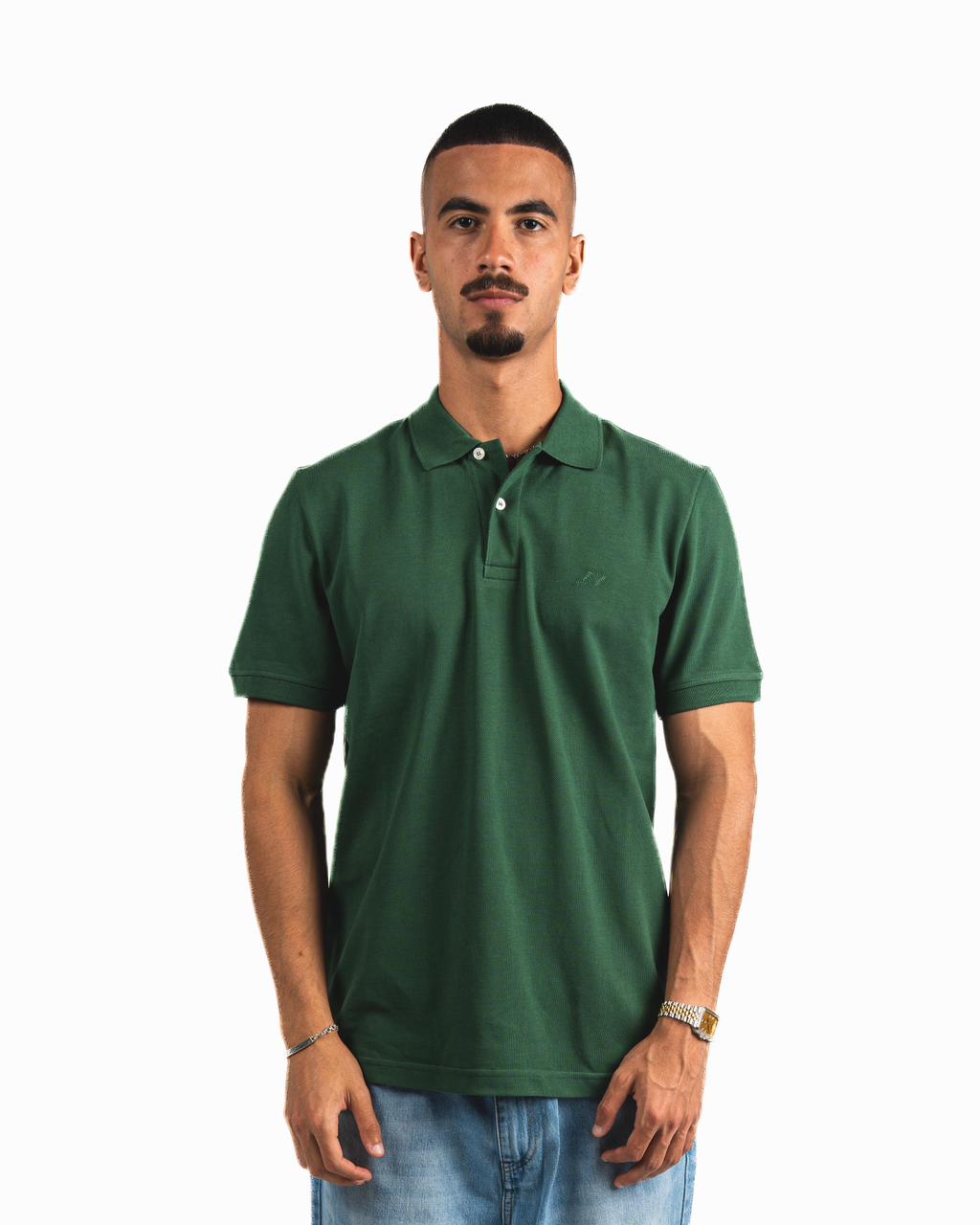 Buttons Polo Shirt - Green