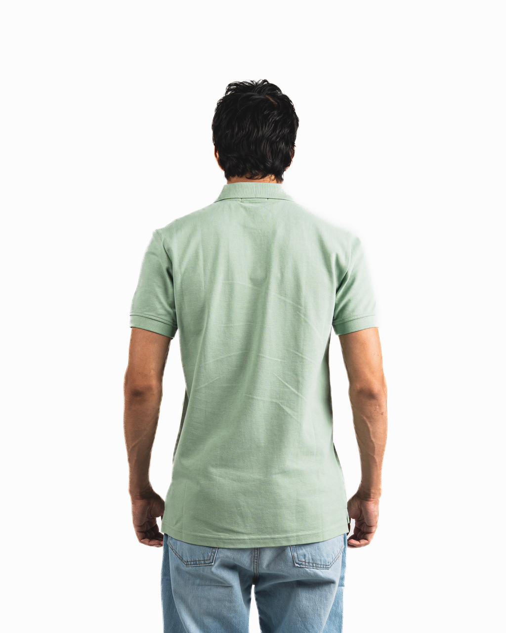Buttons Polo Shirt - Mint green