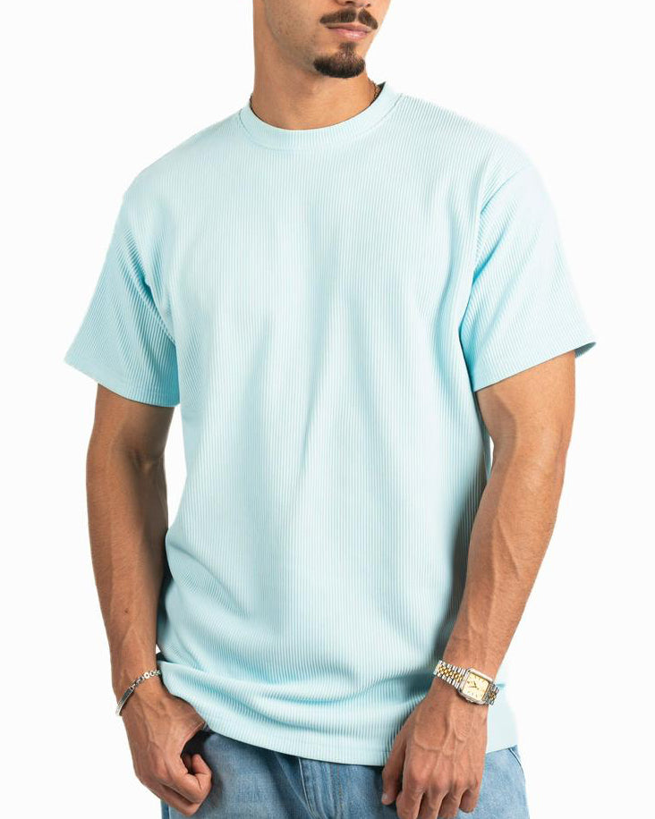 Ribbed Oversized T-Shirt - Light Mint