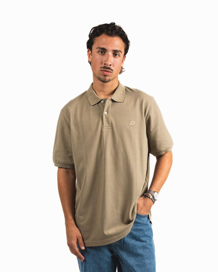 Buttons Polo Shirt - Mushroom