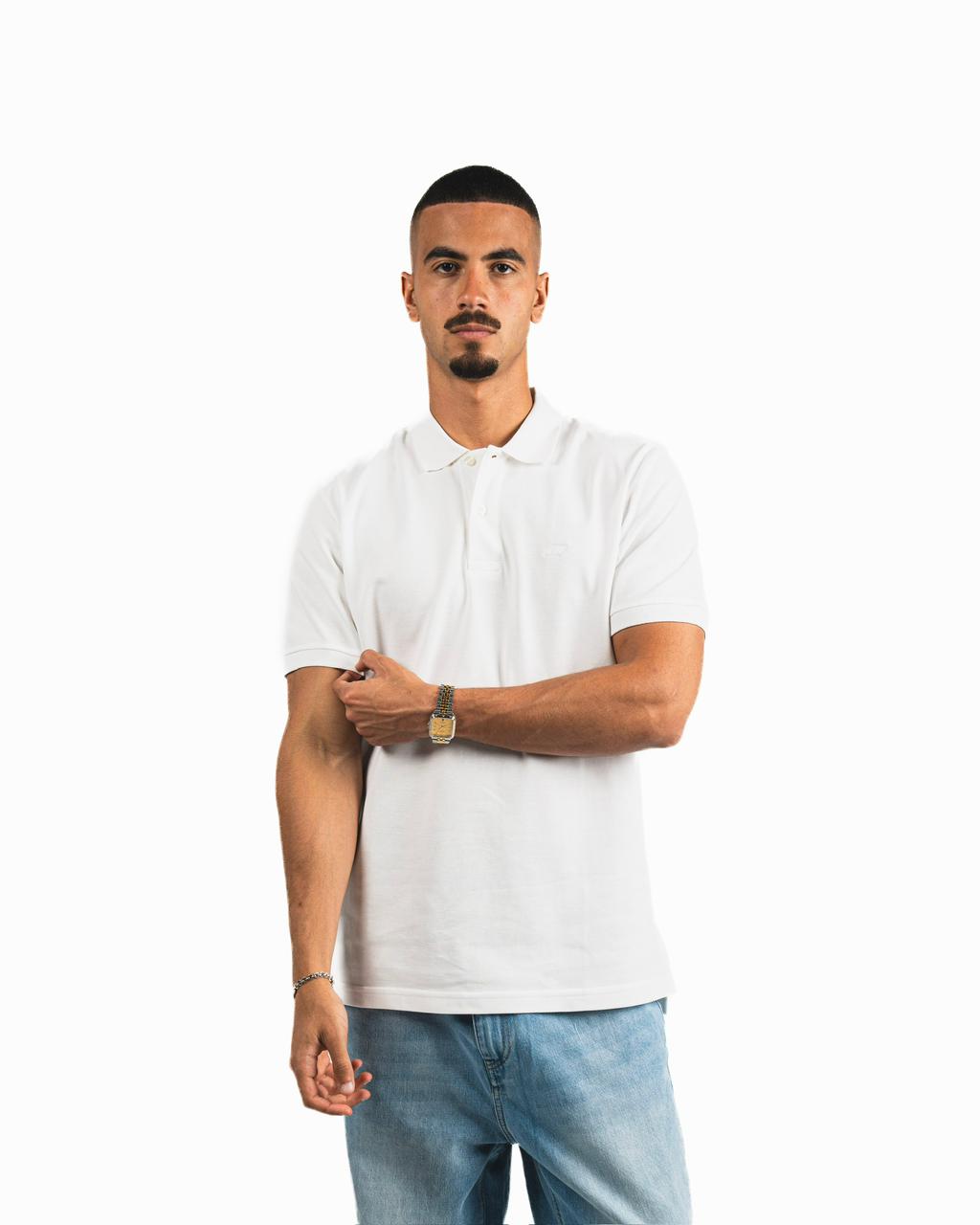 Buttons Polo Shirt - White