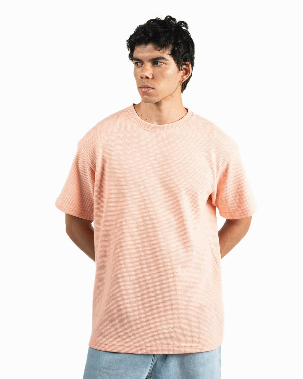 Pique Oversized T-Shirt - Soft Pink