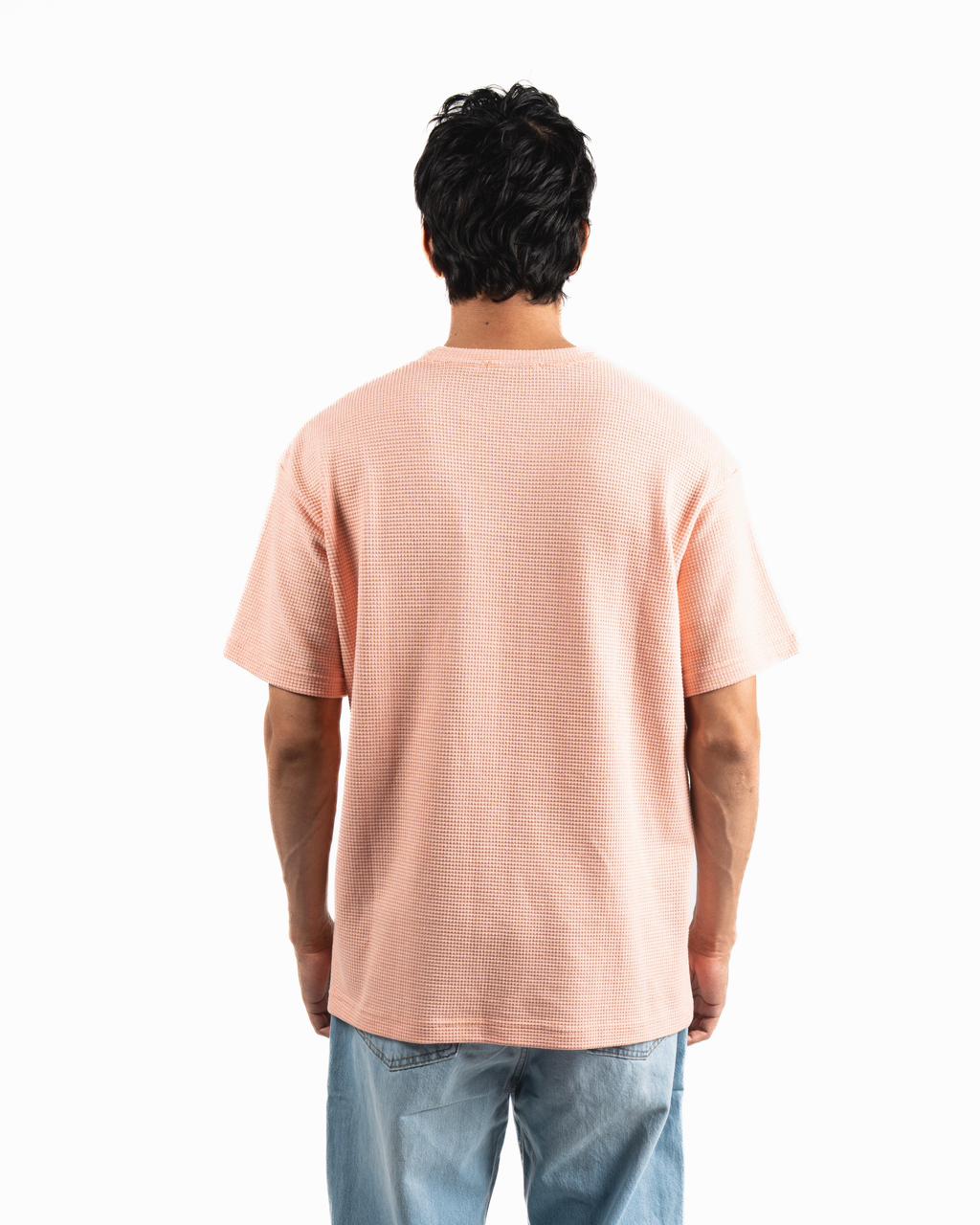 Pique Oversized T-Shirt - Soft Pink