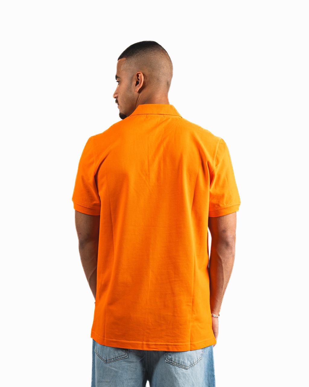 Buttons Polo Shirt - Orange