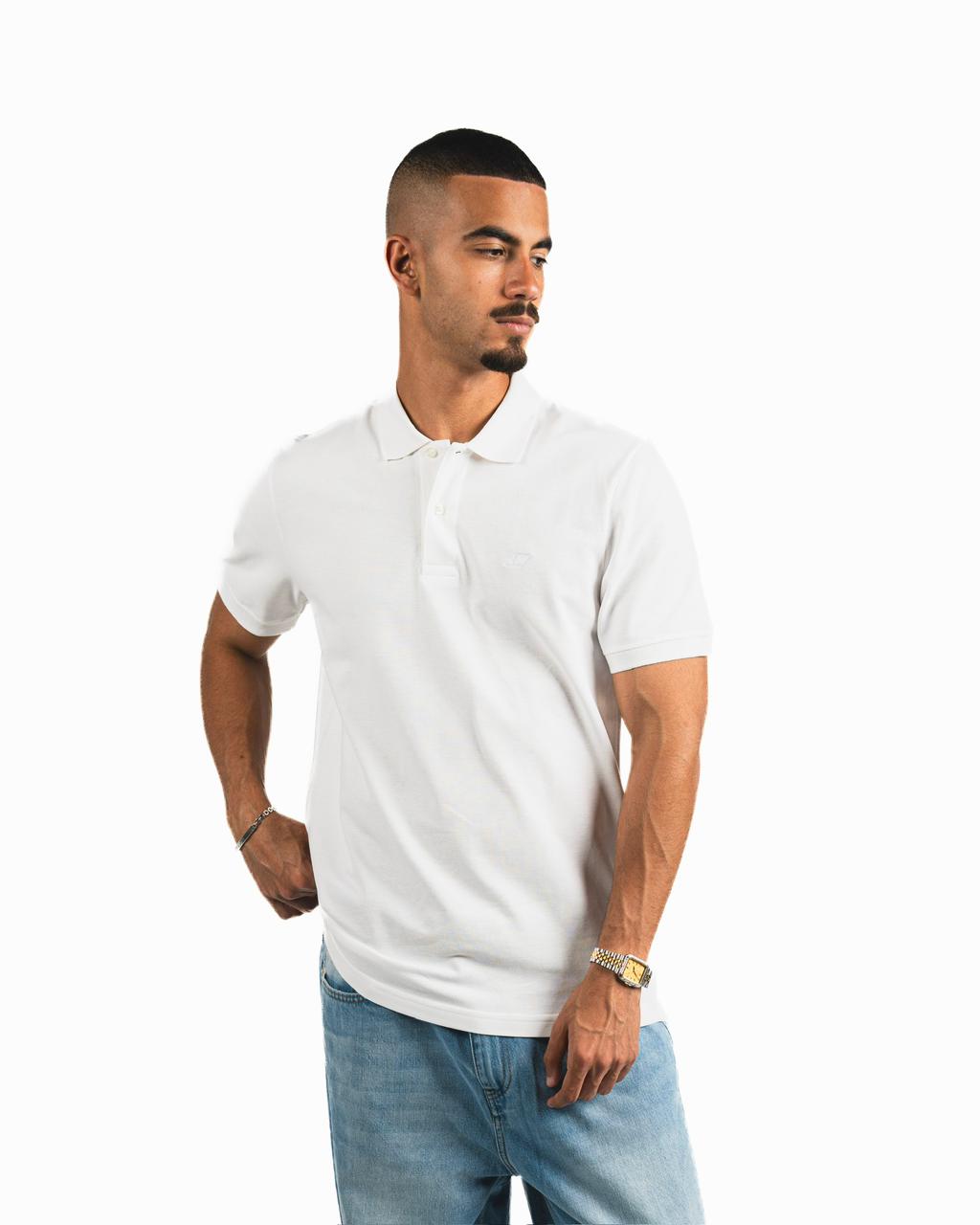 Buttons Polo Shirt - White