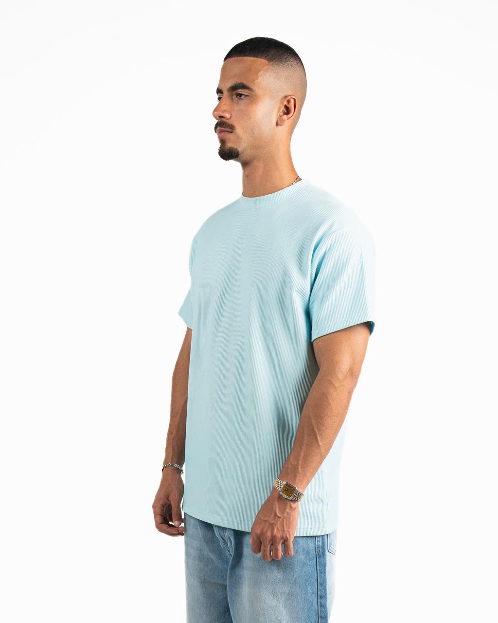 Ribbed Oversized T-Shirt - Light Mint