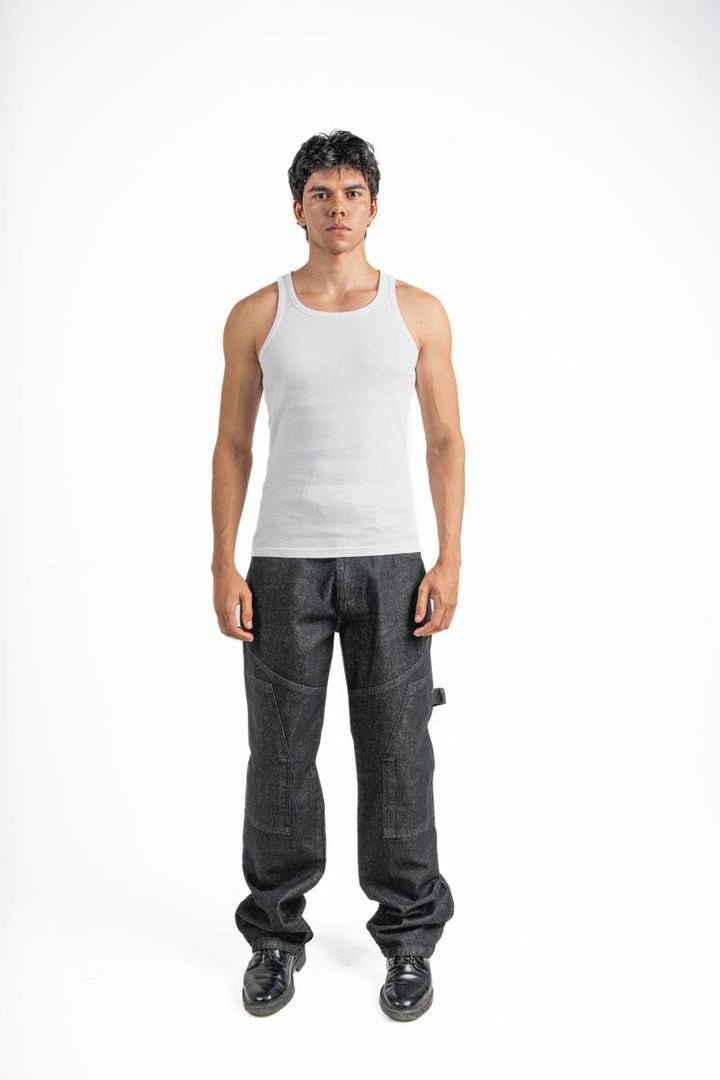 Wide leg jeans - Black