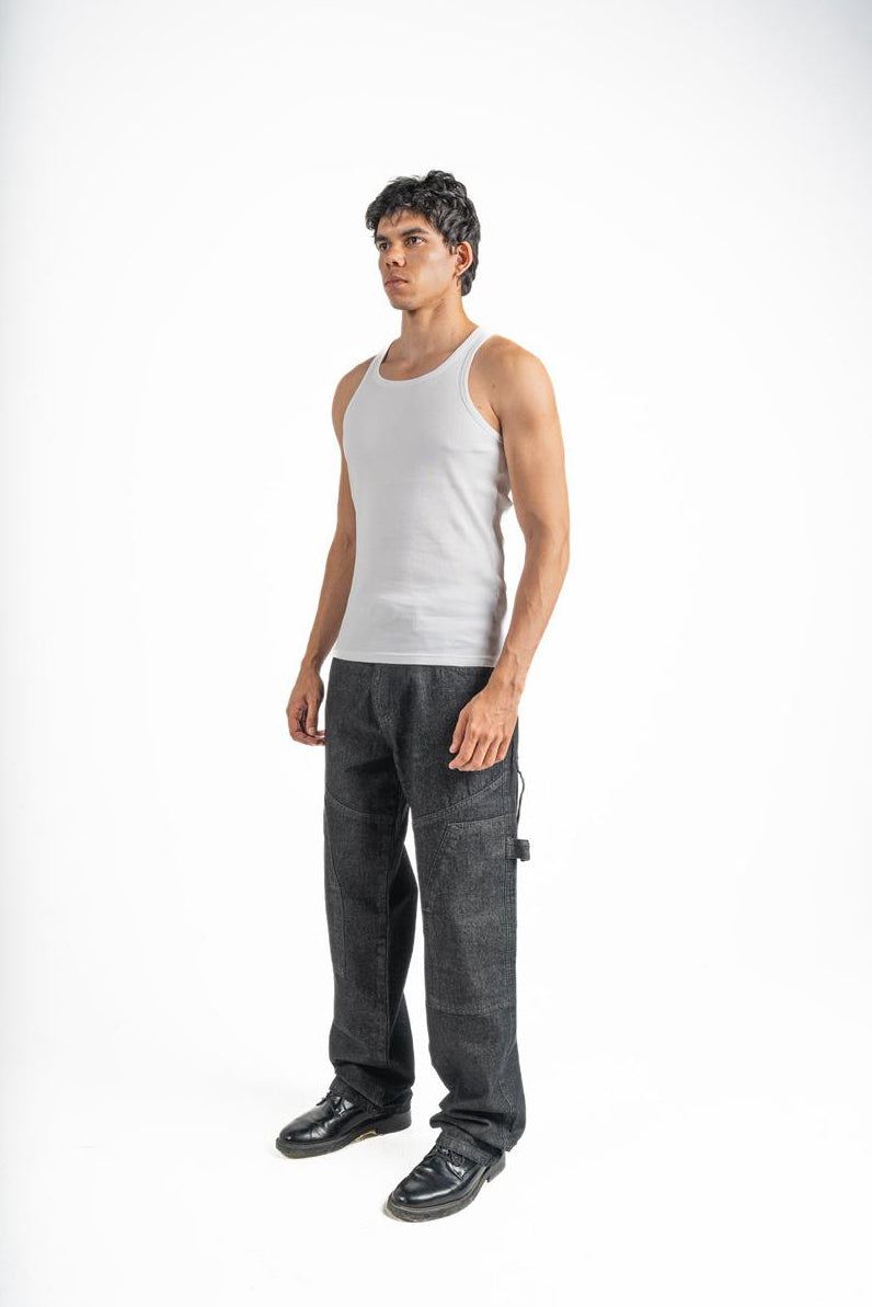 Wide leg jeans - Black
