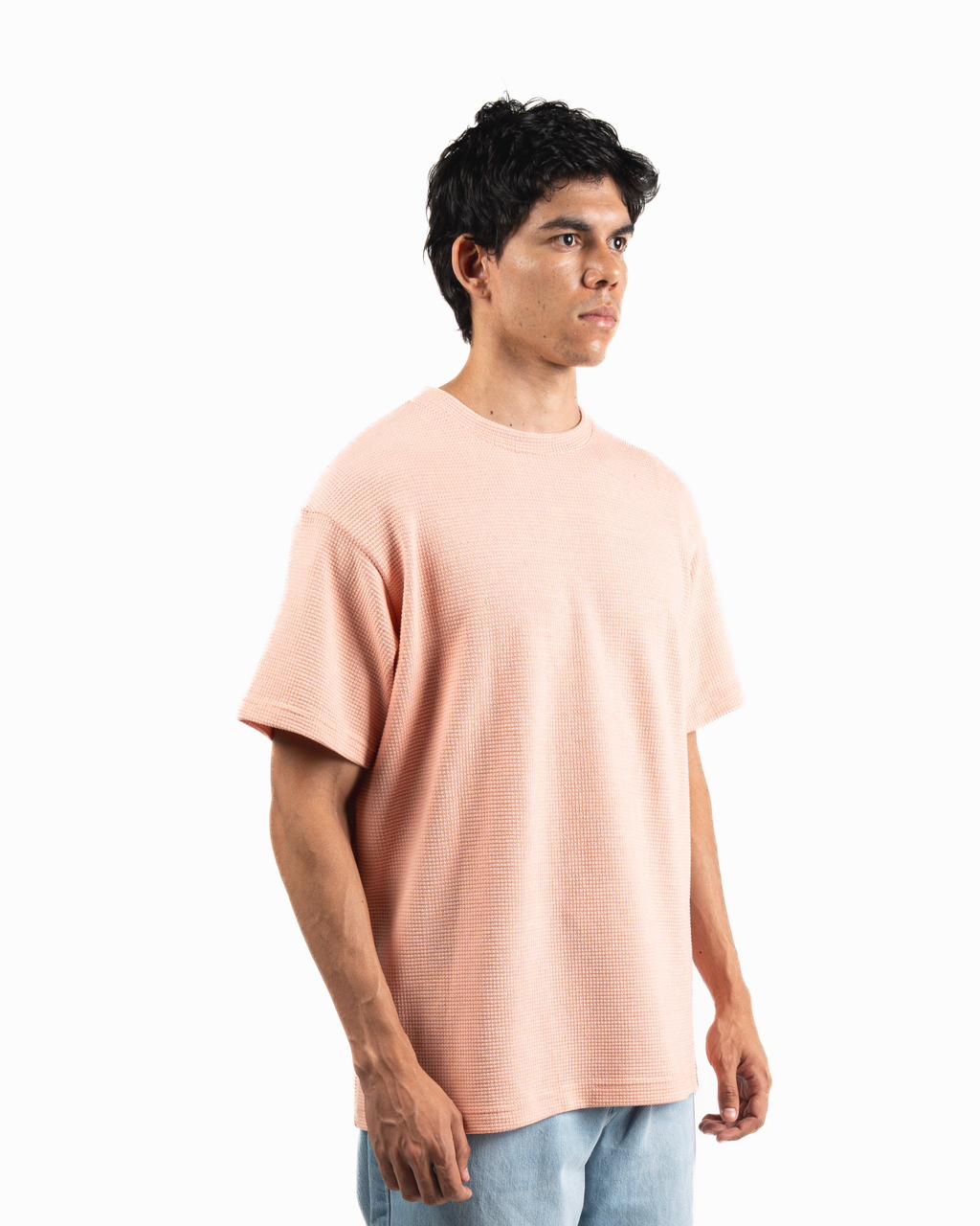 Pique Oversized T-Shirt - Soft Pink