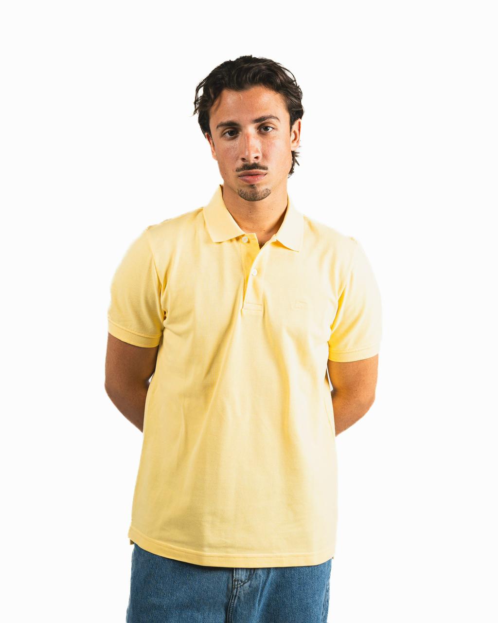 Buttons Polo Shirt - Yellow