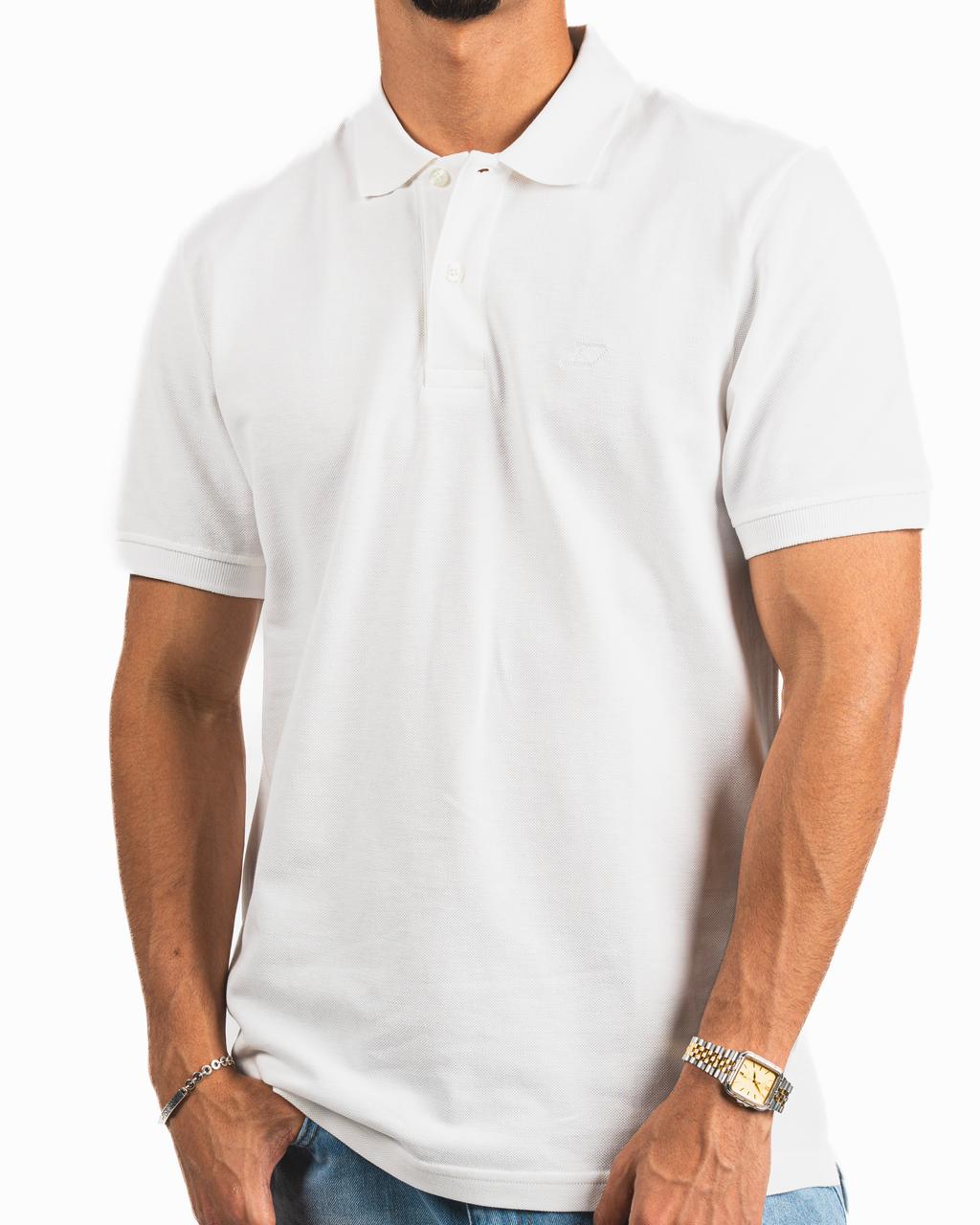 Buttons Polo Shirt - White
