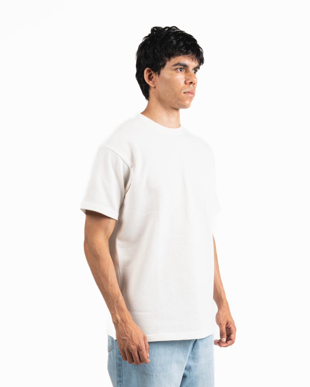Pique Oversized T-Shirt - White