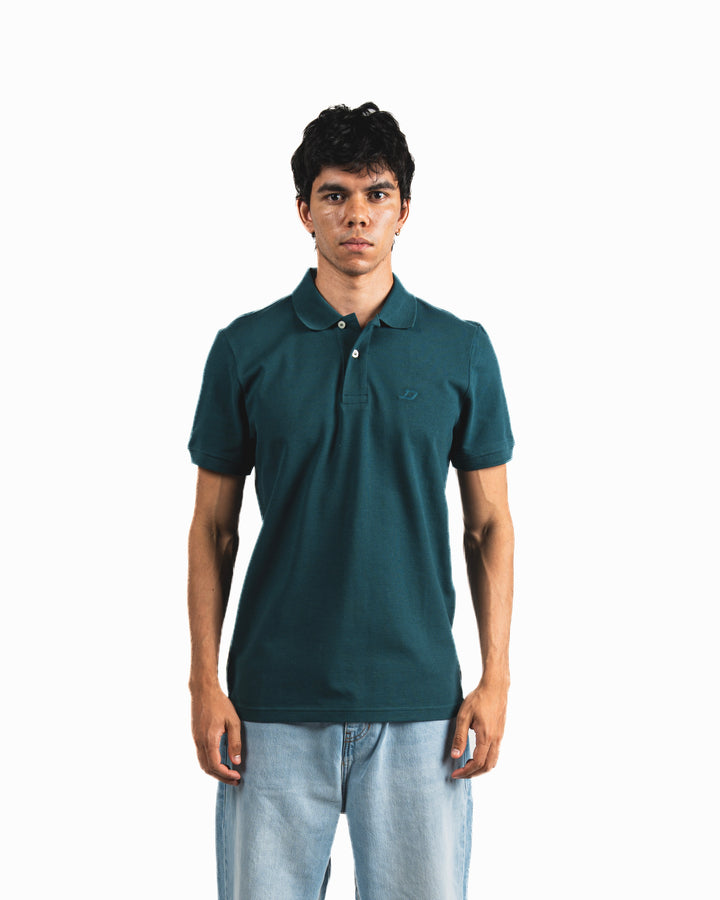 Buttons Polo Shirt - Petrol Blue