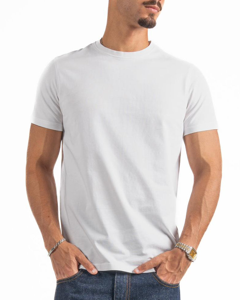 Short Sleeve Round T-shirt - White