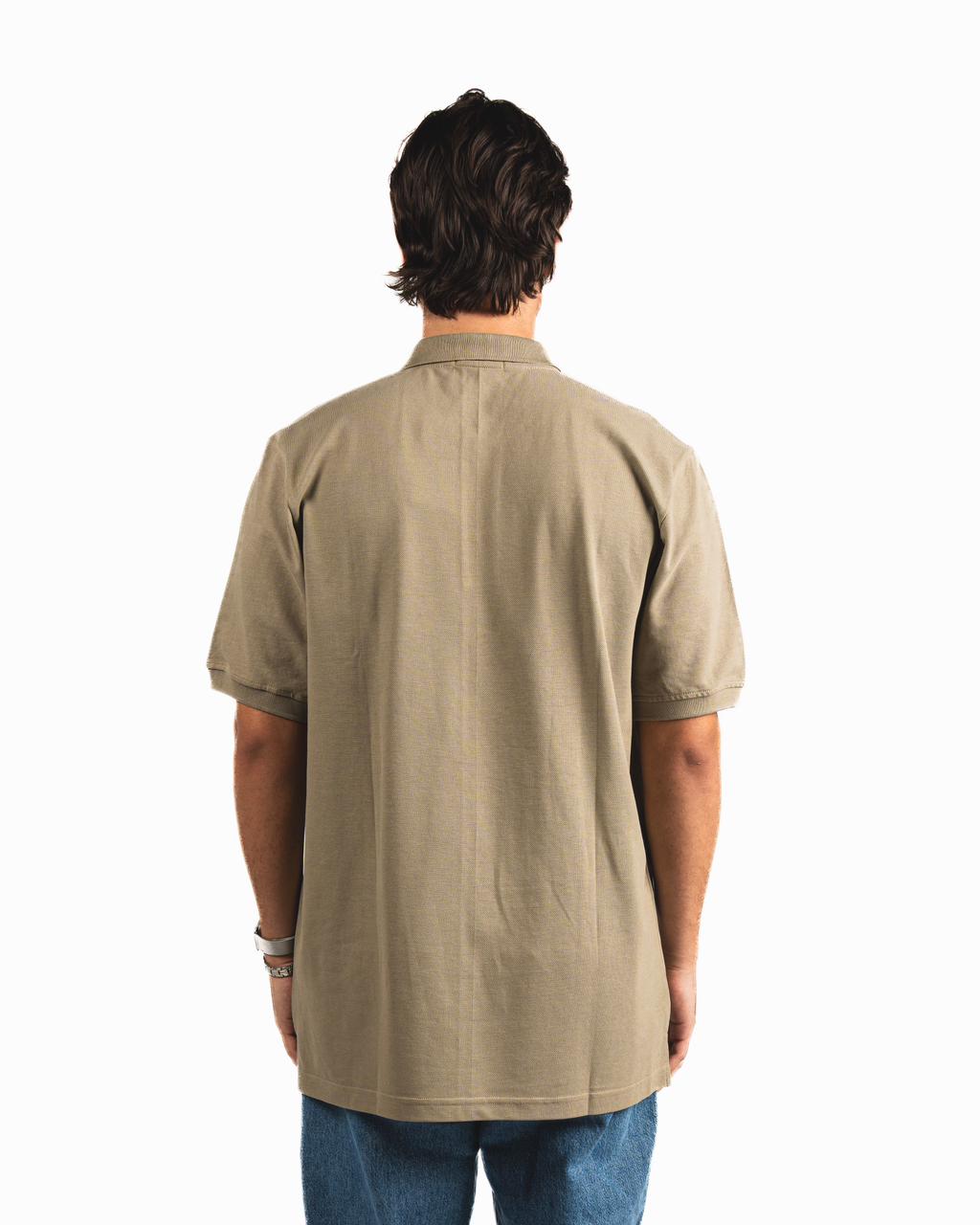 Buttons Polo Shirt - Mushroom