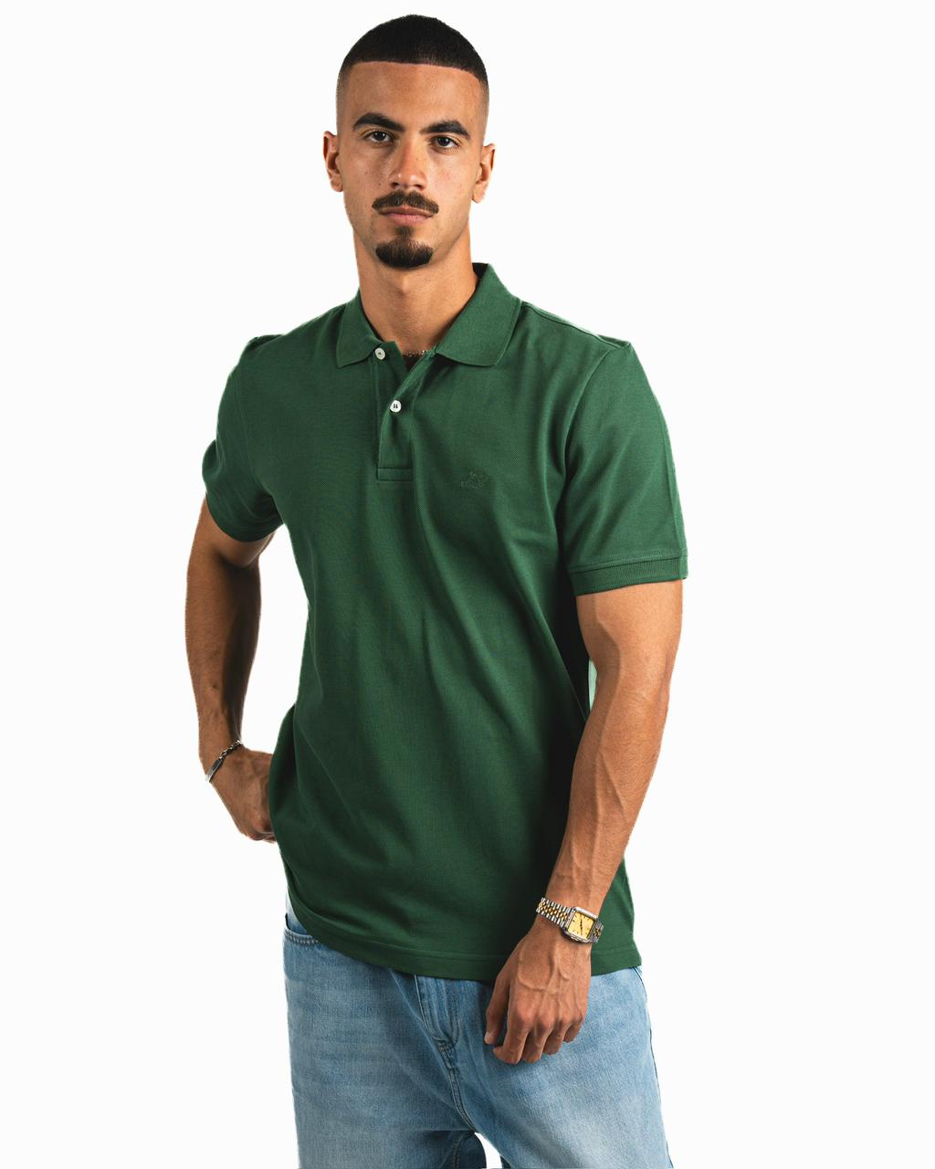 Buttons Polo Shirt - Green