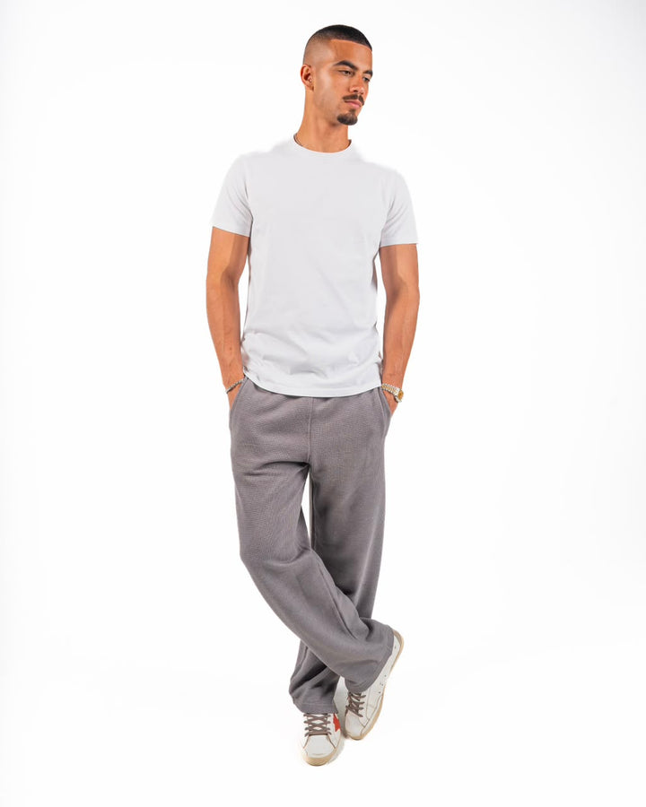 Dot texture pants - Grey