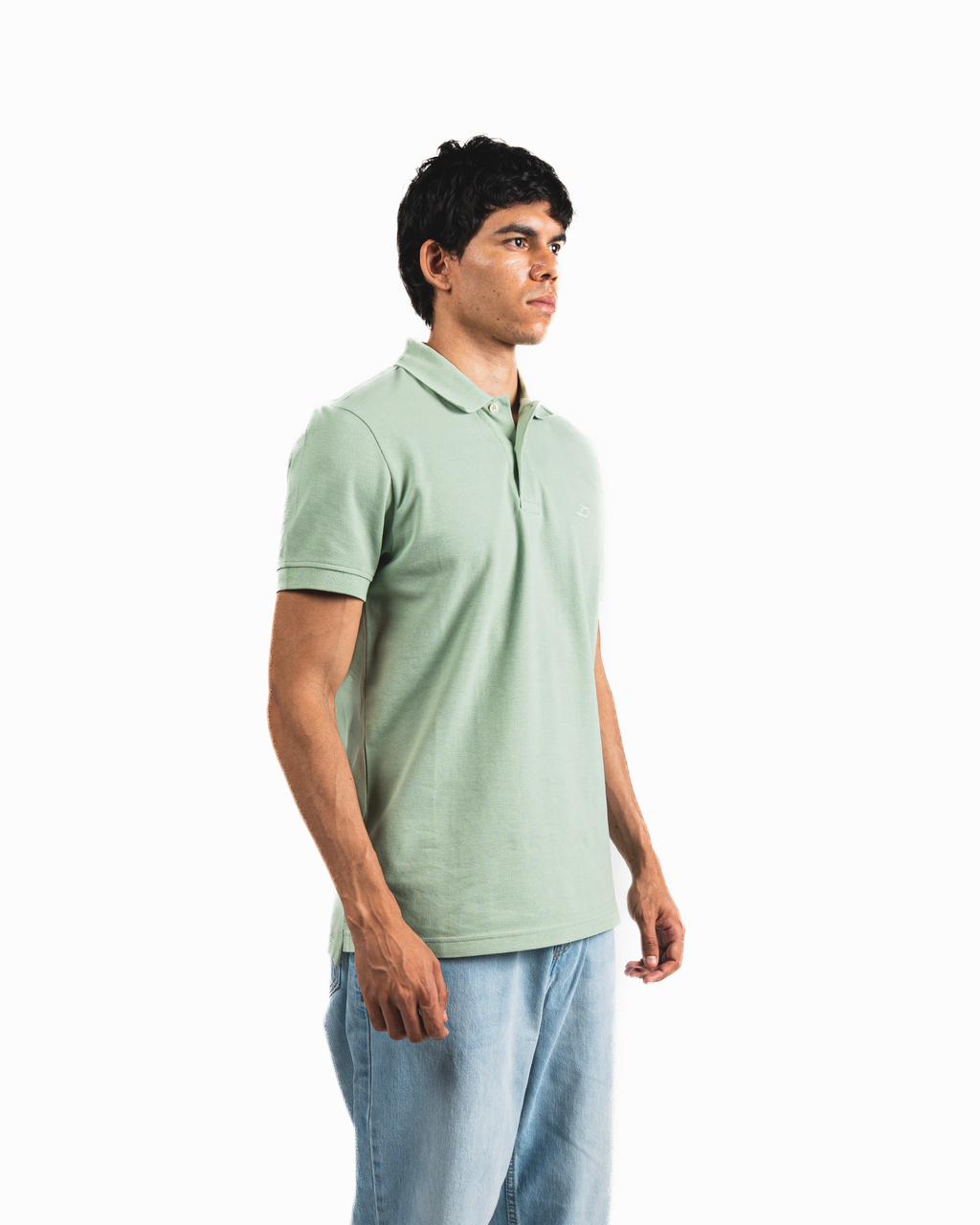 Buttons Polo Shirt - Mint green