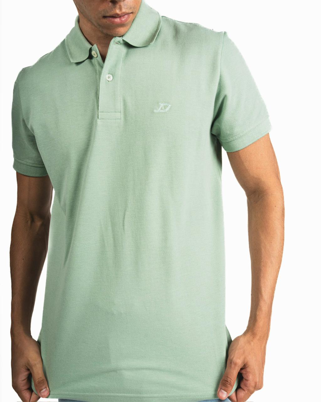Buttons Polo Shirt - Mint green