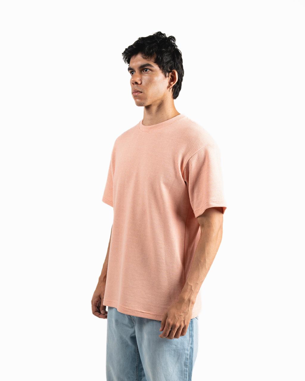 Pique Oversized T-Shirt - Soft Pink