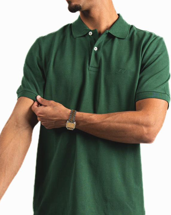 Buttons Polo Shirt - Green