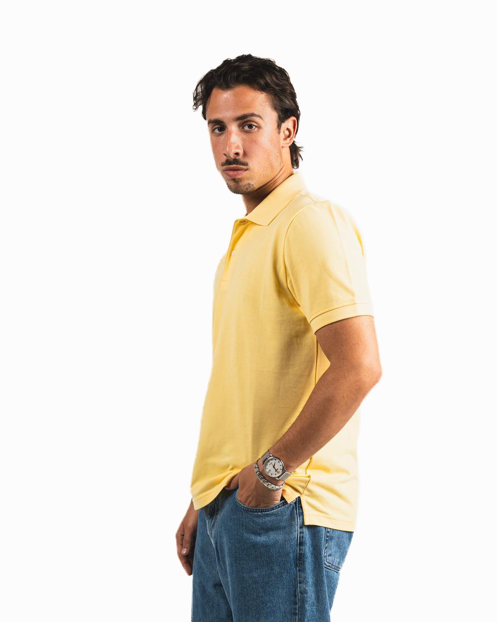 Buttons Polo Shirt - Yellow