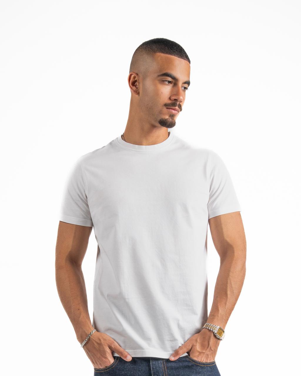 Short Sleeve Round T-shirt - White