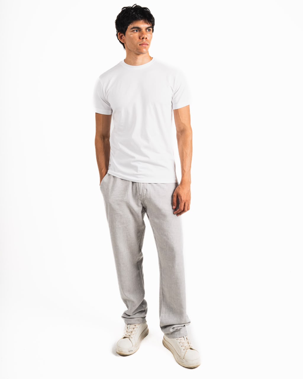 Linen pants - Grey