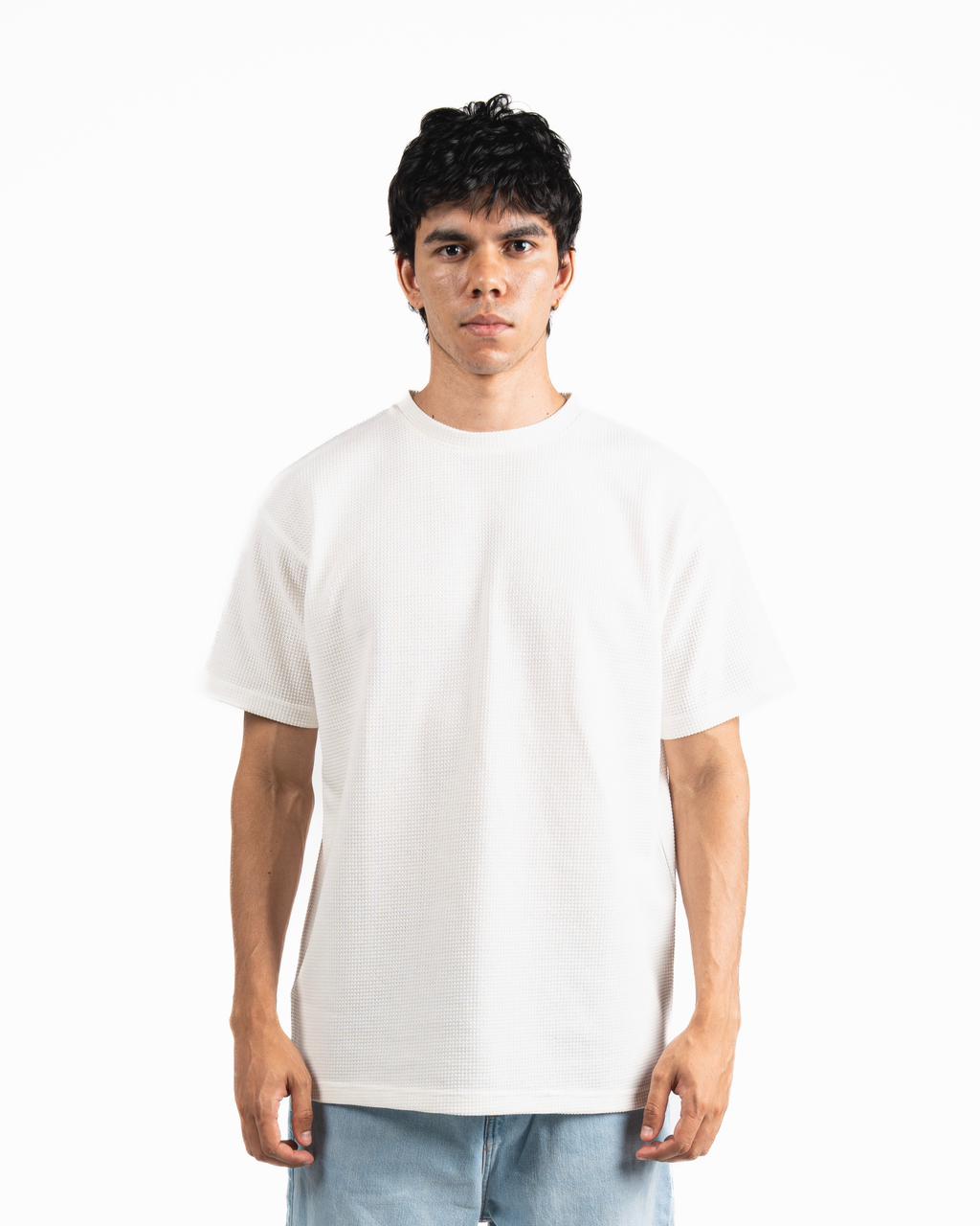 Pique Oversized T-Shirt - White