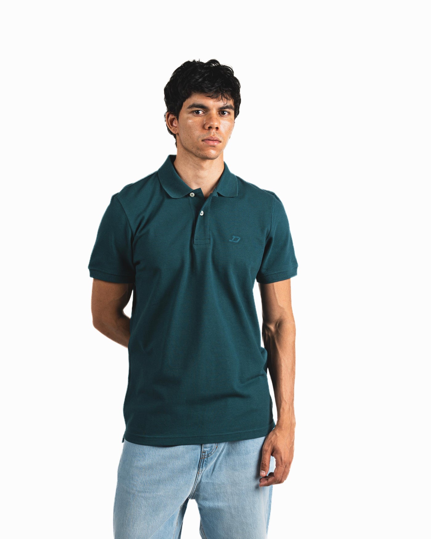 Buttons Polo Shirt - Petrol Blue