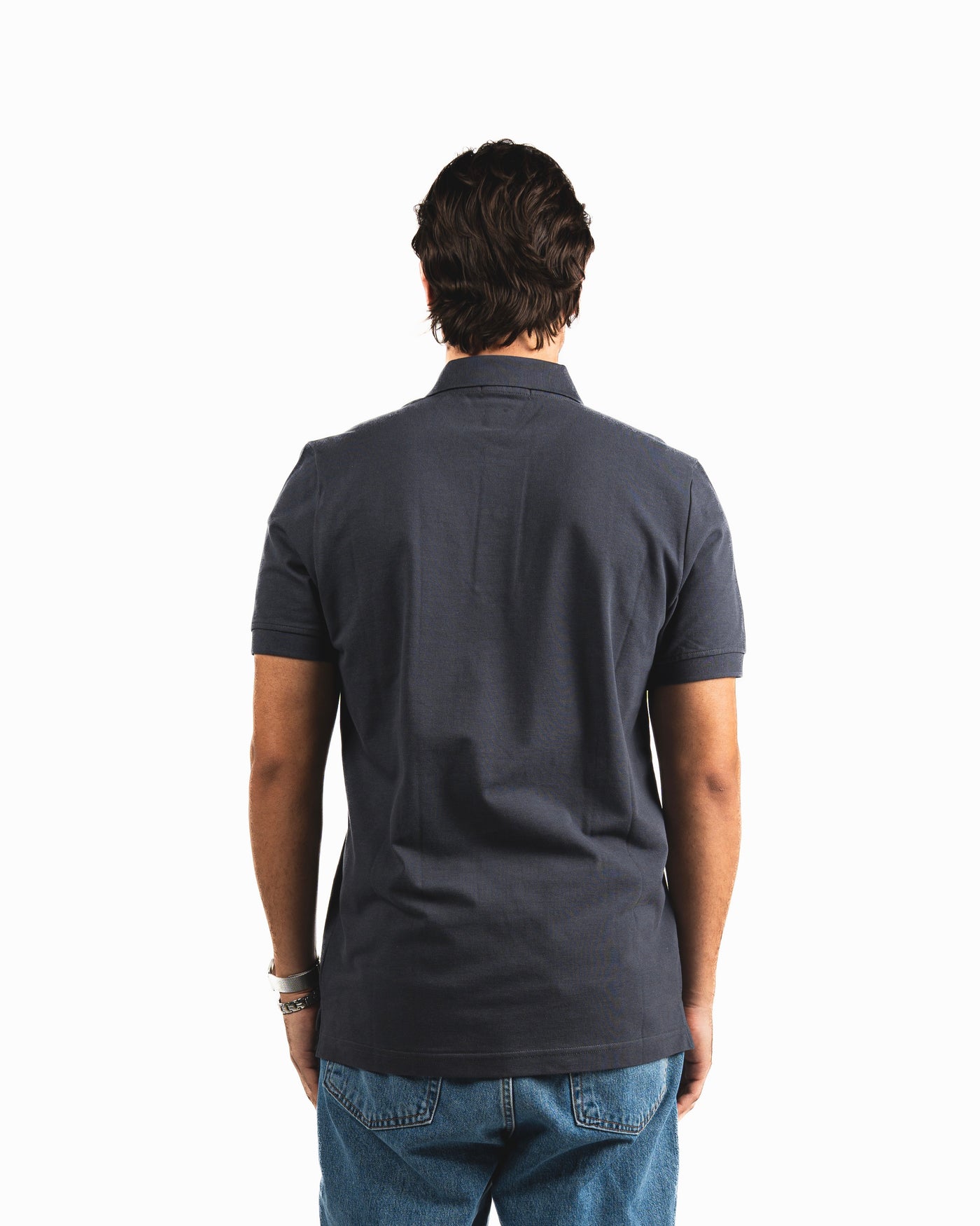 Buttons Polo Shirt - Dark Grey
