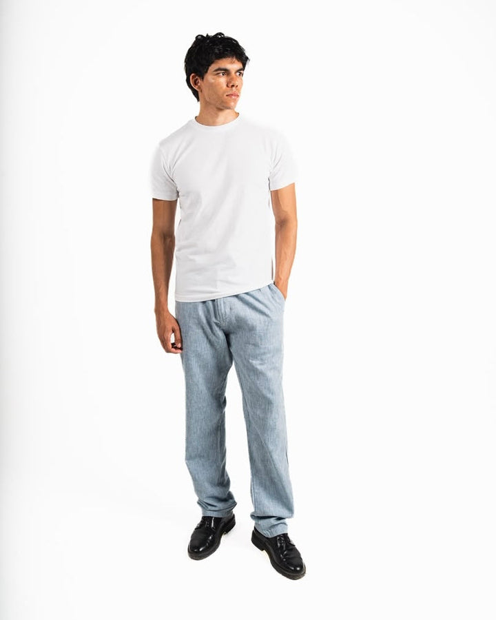 Linen pants - Baby blue