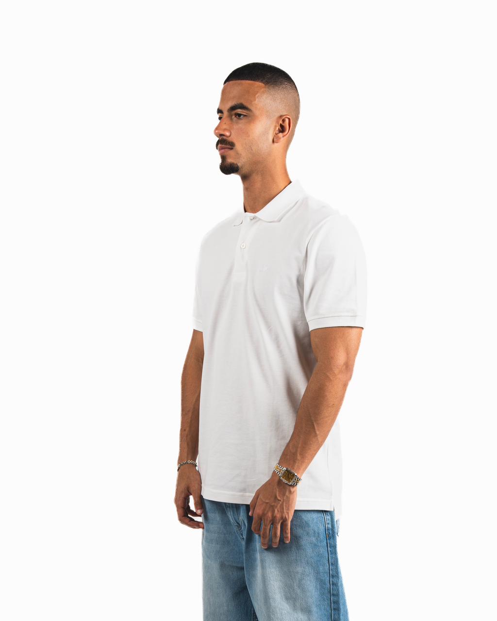 Buttons Polo Shirt - White