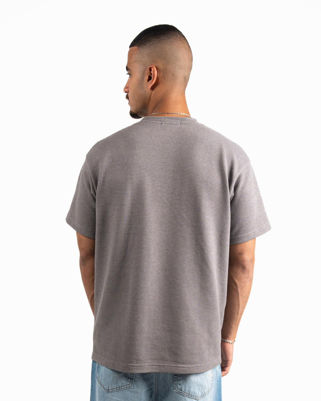 Pique Oversized T-Shirt - Grey
