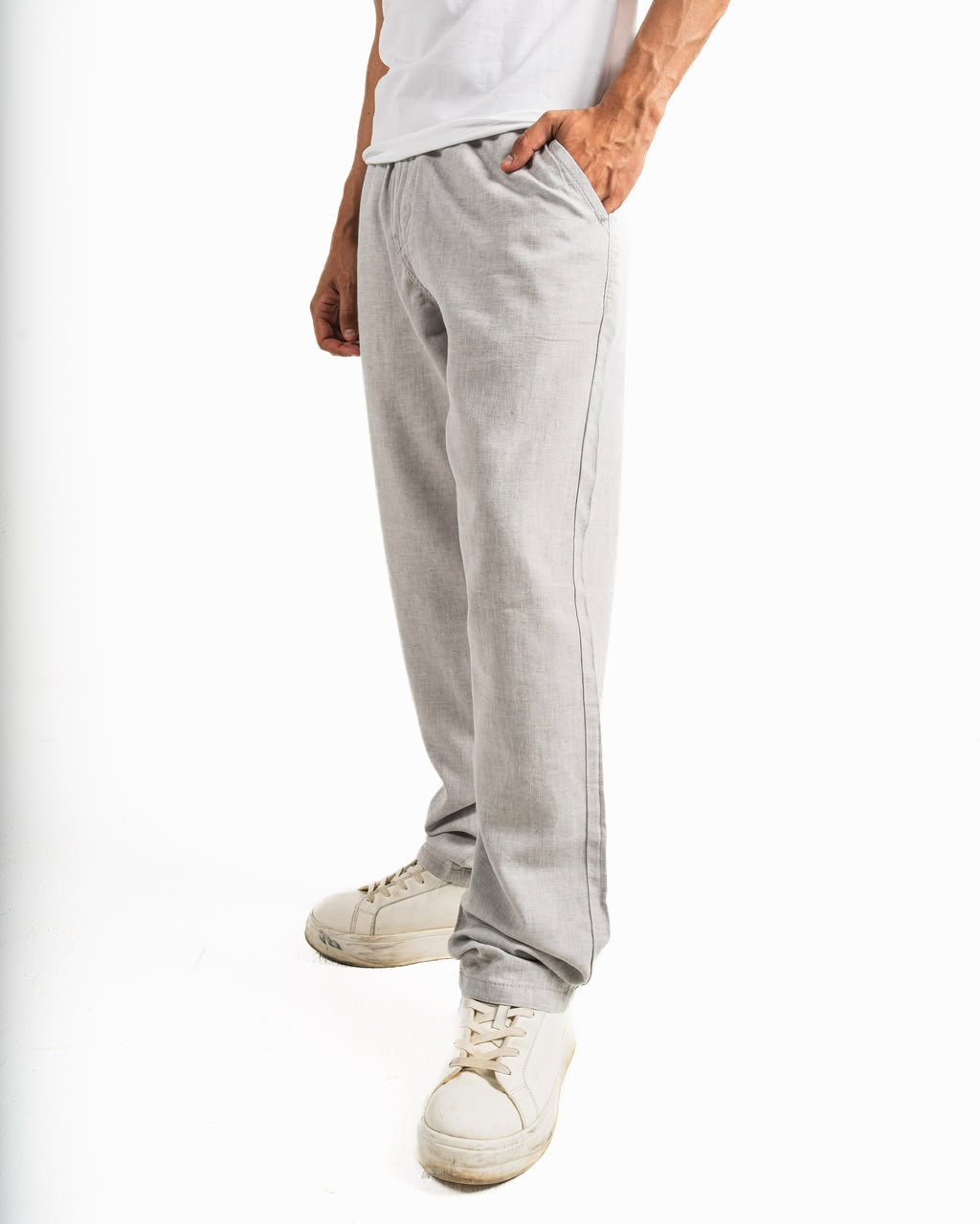 Linen pants - Grey