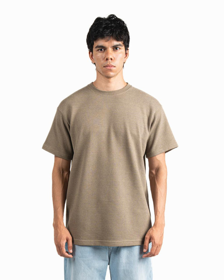 Pique Oversized T-Shirt - Mushroom