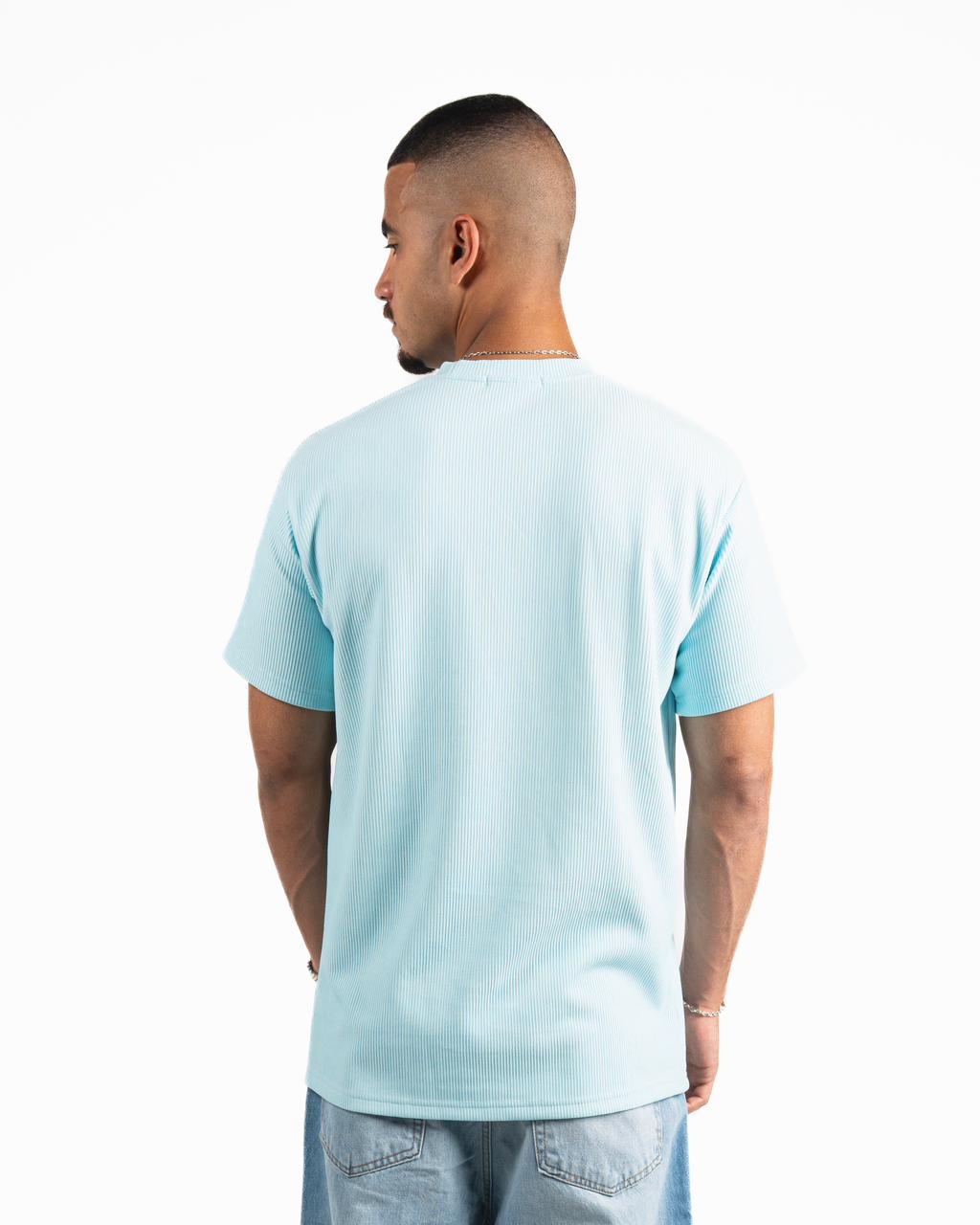 Ribbed Oversized T-Shirt - Light Mint