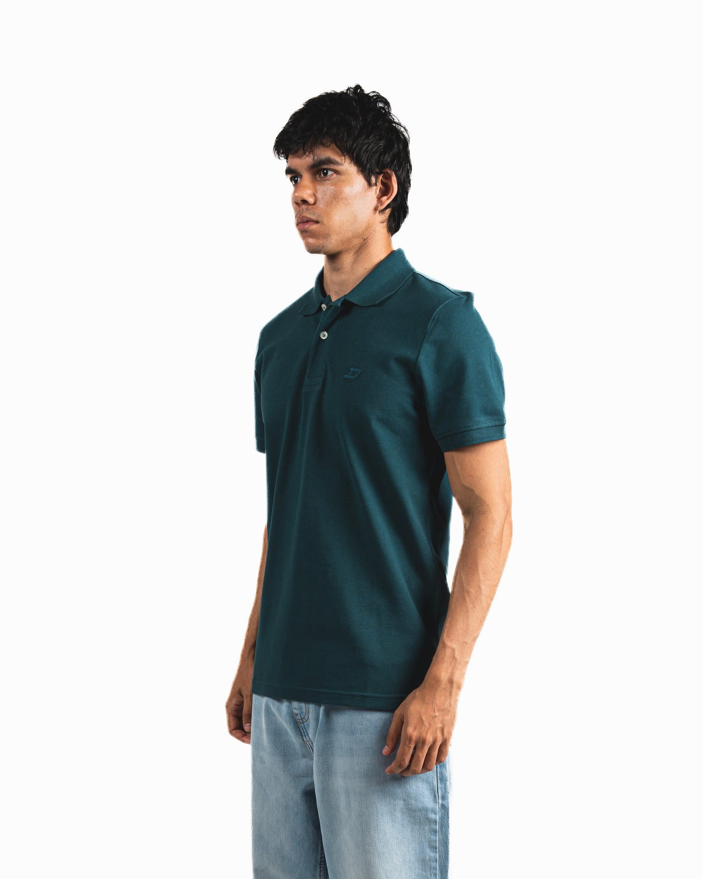Buttons Polo Shirt - Petrol Blue